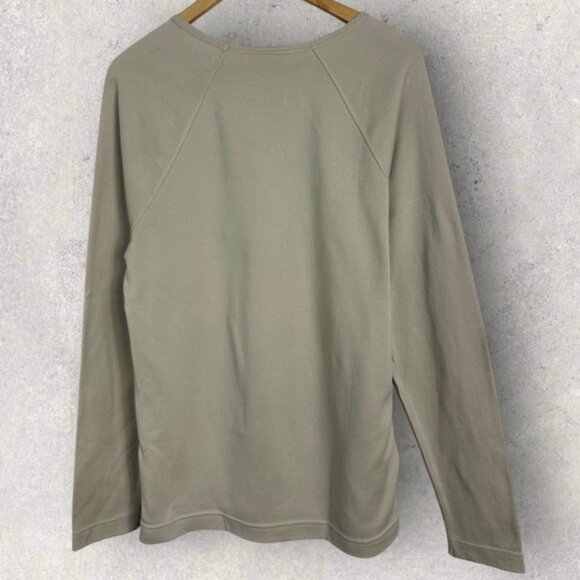 NWT SNS Herning Long Sleeve T-Shirt Tan Beige Sand Mens Size Large Crew Tee NEW - Picture 3 of 13